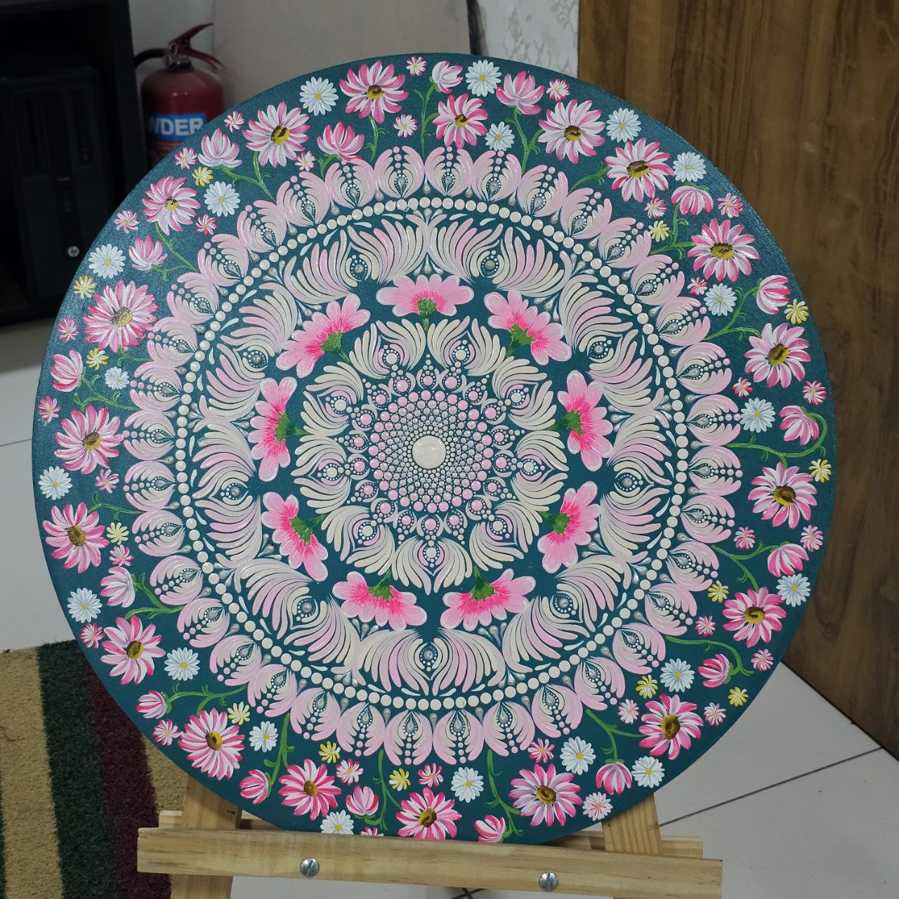 floral harmony mandala art 22 inch mdf by hastqala by varsha floral harmony mandala art 22 inch mdf by hastqala by varsha